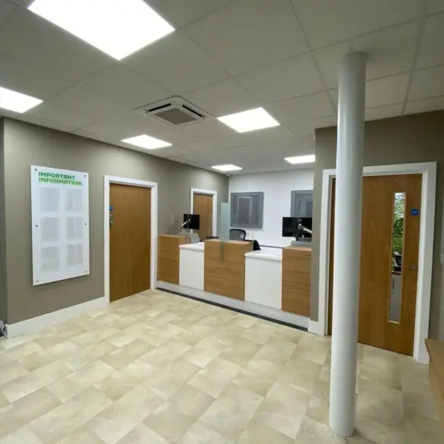 Completed, manufacture and install of counter, desk and built in storage units St Barts Finance at their new Yorkshire Building Society Agency which opens shortly. #shopfitting #fitout #bespokefurniture #joinery #construction #bespokejoinery